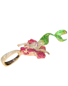 Elegante Colgante de Sirenita Chapado en Oro Amarillo de 18K, Estilo Hip-Hop, Certificado GRA, Dijes de Regalo - Product Image 3