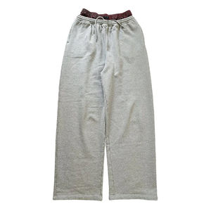 Nouveaux pantalons de survêtement à double taille de haute qualité avec molleton 100% coton épais, logo personnalisé - Product Image 3