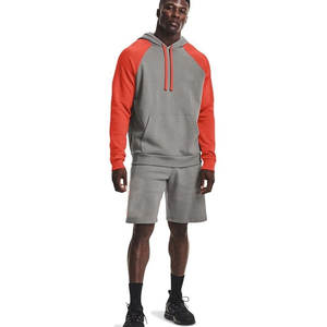 Customized <b>Men</b> Gym Training Hoodie and <b>Short</b> Set <b>Men</b> Sleeve Hoodie and <b>Fleece</b> <b>Shorts</b> for Sale in Bulk by Terzo Sports - Product Image 1