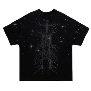 เสื้อยืดพลอยเทียมสำหรับผู้ชายเสื้อยืดพิมพ์ลายแนวสตรีทเสื้อแฟชั่นพลอยเทียมออกแบบได้ตามต้องการ - Product Image 1