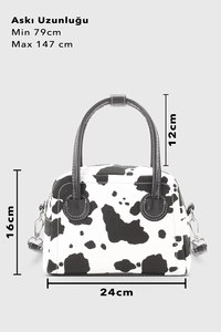 High Quality Women's Bowling Bag PU Custom Logo Fashionable Zipper Shoulder <b>Handbag</b> <b>Canvas</b> Lining Factory Price - Product Image 5