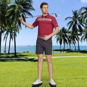 Camisetas Polo de Manga Corta, Secado Rápido, Ligeras, Deportivas, Casuales, con Estampado de Rayas, para Golf, para Hombre - Product Image 2