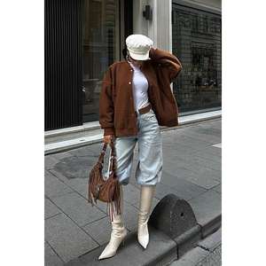 เสื้อแจ็คเก็ตบอมเบอร์บุขนหยิกกันลม รุ่น 6120 - Product Image 4