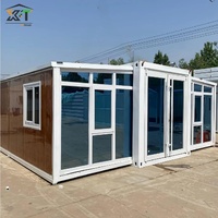 Préfabriqué Pliant 20Ft 40Ft Préfabriqué Conteneur Extensible Maison 2 3 4 5 Chambre Mobile Minuscule Bureau À Domicile Cuisine Salle De Bains