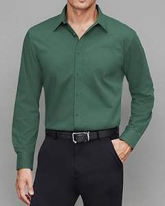 Camisas de Vestir para Hombre, 100% Algodón, Secado Rápido, Corte Ajustado, Manga Larga, Logotipo Personalizado, Servicios OEM, Transpirables, Ecológicas, Alta Calidad - Product Image 3