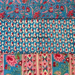 Tela de Algodón Cambray con Estampado Tradicional Jaipuri, 60x60 cm - Product Image 6