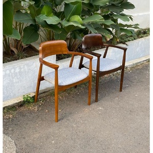 Meubles en bois de teck chaise de café fabriqué en indonésie qualité d'exportation - Product Image 1