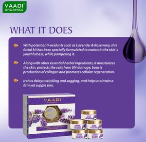 Top Selling Vaadi Herbals Lavender Anti-Ageing Spa <b>Facial</b> <b>Cream</b> for Smooth or Soft and Rejuvenated Skin Available for Sale - Product Image 3