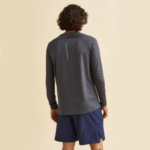 Dernière arrivée d'été pour hommes 100% coton respirant couleur anthracite manches complètes basique t-shirt à vendre maillots en coton pour hommes - Product Image 5