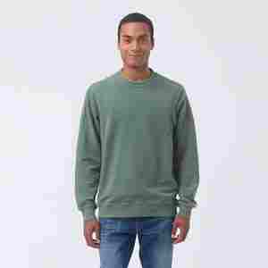 Sweat-shirt à capuche épais en molleton 100% coton pour homme, de haute qualité, automne-hiver, couleur unie, brodé, teint uni - Product Image 1