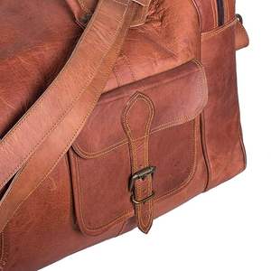 Bolsa de viaje de lona de tamaño de cabina de cuero Premium unisex, bolso de mano de alta calidad, estilo deportivo, moda de lujo, para zapatos, precio al por mayor - Product Image 6