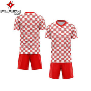 Vente en gros 100% polyester uniforme de football de Thaïlande vêtements de football t-shirt maillot de football personnalisable léger respirant - Product Image 3