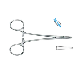 Portaagujas HALSEY de Acero Inoxidable de Alta Calidad, 13 cm, Mandíbulas Lisas, Fabricante de Instrumentos Quirúrgicos - Product Image 2