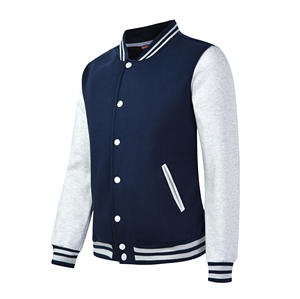GAF Factory Diseño personalizado Chaqueta de béisbol Manga larga Unisex Ropa deportiva Sudadera Varsity Chaqueta para hombres - Product Image 6