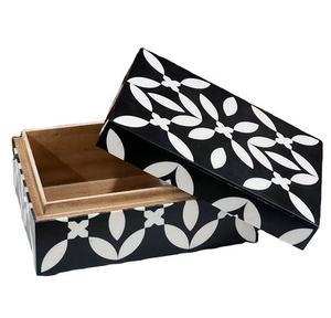 Boîte de rangement de bijoutier en métal et en verre antique moderne forme rectangulaire accessoires de coiffeuse pour la maison - Product Image 6