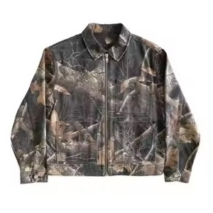 Chaqueta de camuflaje exterior de invierno impermeable de lona de tela de trabajo de camuflaje árbol personalizado del fabricante para hombres-Venta de chaqueta de trabajo - Product Image 3