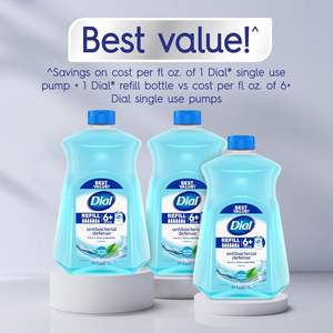 Jabón de Manos Sólido Antibacterial y Blanqueador Dial Defense + Aloe, Aroma a Agua de Manantial, 80 ml, Recarga de Jabón de Manos (Paquete de 3) - Product Image 4