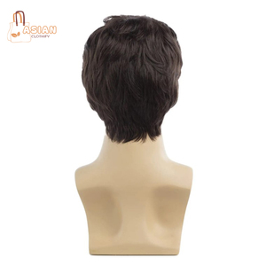 Peluca de Cabello Natural Remy de Primera Calidad para Hombre, Color Gris, Resistente al Calor, con Base de Seda, Cierre Natural, Ondulado y Liso, Venta al Por Mayor - Product Image 1