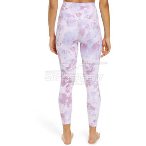 Mallas de Yoga para gimnasio personalizadas de calidad superior para mujer, pantalones elásticos de cintura alta con estampado de sublimación para Fitness, ropa de Yoga al por mayor - Product Image 3