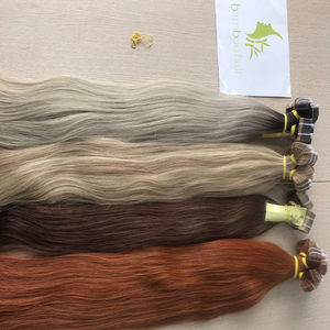 Cheveux de bambou gros cuticule aligné vietnamien 100% vierge naturel humain Remy ruban dans les extensions cheveux humains - Product Image 1