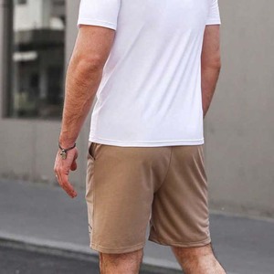 Logo personnalisé Chemises et shorts en coton confortables et respirants Ensemble de survêtements Shorts Pantalons d'été pour hommes Ensemble t-shirt et short pour hommes - Product Image 6