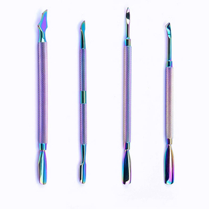 KAAMIR INSTRUMENTS Professional Customizable Stainless Steel Reusable Durable Double-Use Square <b>Nail</b> <b>Cuticle</b> <b>Pusher</b> for Manicure - Product Image 3