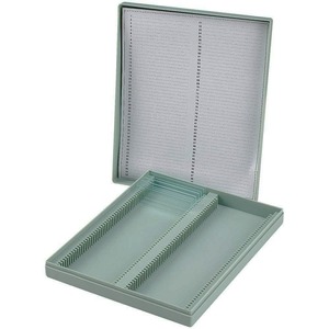 <strong>Microscope</strong> <strong>Slide</strong> Storage Box 100 Place Plastic <strong>Slide</strong> Holder for 25mm 75mm Microslide <strong>Slide</strong> Box Laboratory Plastic - Product Image 4