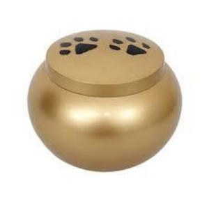 Modern Stylish Small Brass Cremation <b>Urn</b> Classic Design for Pet Ashes Wholesale Funeral Supplies Decorative <b>Urn</b> - Product Image 2