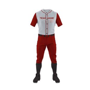 Conjunto de Uniforme de Béisbol Cómodo 100% Poliéster para Producción Personalizada al por Mayor, Materiales Transpirables de Primera Calidad, Tallas Grandes - Product Image 5