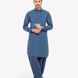 Salwar Kameez pakistanais de qualité supérieure pour hommes, coupe classique, tenue traditionnelle musulmane élégante pour l'Aïd, les mariages, la prière, le travail de bureau - Product Image 1