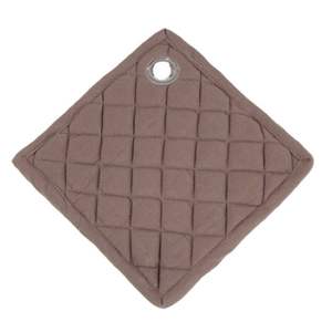 Maniques de cuisine carrées 100 % lin, design classique, écologiques, résistantes à la chaleur, avec poche, recyclables, 300 mm de diamètre - Product Image 2