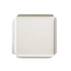 Bandeja de Cerámica Clásica Ecológica para Decoración del Hogar Tradicional, Bandeja de Estilo Americano de Lujo Hecha a Mano para Hogares Modernos, Plateada y Segura - Product Image 1