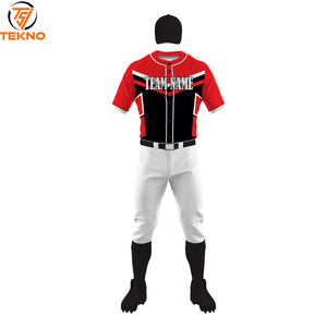 ชุดเสื้อเบสบอลสำหรับใส่เล่นกีฬาเสื้อเจอร์ซีย์และกางเกงแบบซับลิเมชันงานตามสั่ง - Product Image 1