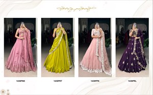 Adorno con codificación de perlas y bordado de lentejuelas Trabajo Lehenga Costura: Cosido con lienzo y Cancan - Product Image 5