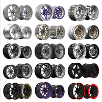 Rines Deportivos 17x4.5 15x10 con Beadlocks Personalizados, Forjados en Negro Brillante, 5x114.3 5x120 para Ford Mustang, Falcon, Holden HSV, Pontiac