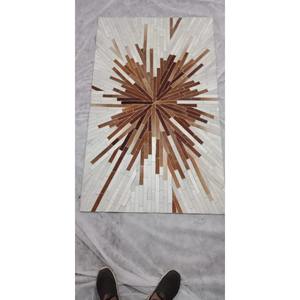 Alfombras de Patchwork Hechas a Mano de Primera Calidad, Almohadillas de Cuero con Pelo, Decoración Duradera para el Hogar, Venta al por Mayor por Fabricantes - Product Image 1