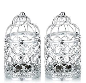 Petit ensemble de 2 chandeliers lanterne suspendus bougeoirs creux pour table saint valentin salon extérieur cadeaux usine directe - Product Image 5