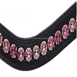 Cristales multicolores personalizados Mega Bling con incrustaciones de canal vacío, banda de cuero para cejas de caballo en todos los tamaños personalizados, formas y colores - Product Image 4