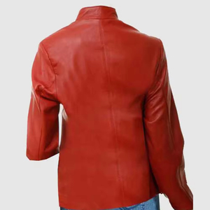 Veste en cuir véritable pour femmes, élégante devant avec intérieur doux, coupe ajustée surdimensionnée et rembourrage en coton assorti à tous les modèles. - Product Image 5
