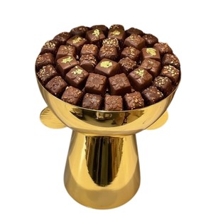 Modern Design <b>Chocolate</b> Desserts Serving Bowl Exclusive Quality Metal Silver Finish Bowl With Stand For <b>Weddings</b> Parties Events - Product Image 4