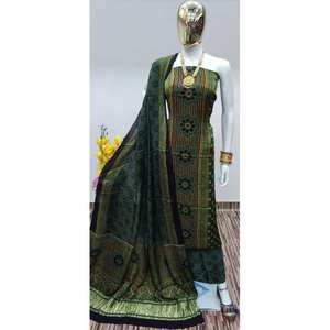 ผ้าโมดอลพิมพ์ลายด้วยมือแบบอีโค่ ฟรีแลนซ์ ซักได้ ลายอัจรัก ทรงเอ แขนยาว สำหรับตัดชุดผู้หญิง - Product Image 1