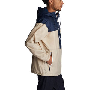 Veste coupe-vent imperméable de haute qualité pour hommes avec fermeture éclair Logo personnalisé Vêtements longs en tissu pour l'hiver - Product Image 3