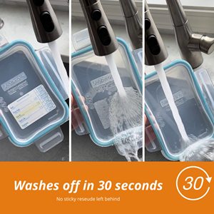 Cuộn hòa tan thực phẩm nhãn 500 cái nước hòa tan sticker có thể tháo rời thực phẩm lưu trữ <span class=keywords><strong>Stickers</strong></span> cho xoay trong nhà bếp, nhà hàng - Product Image 3