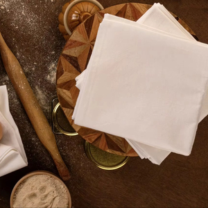 100% Cotton Quick-Dry Flour Sack Kitchen <b>Towels</b> Woven Plain Square Style Home Cleaning Customisable Stitching <b>Disposable</b> - Product Image 1