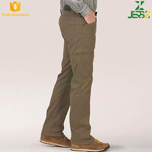 Pantalon utilitaire en coton pour hommes Tissu extensible à séchage rapide Protection supplémentaire Solide Durable Léger Performance Travail droit - Product Image 5