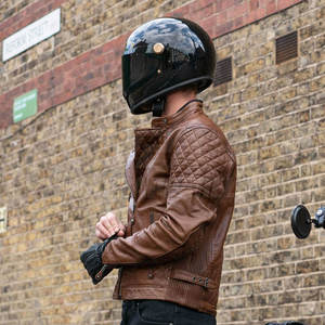 Chaqueta de cuero para carreras de motos con costuras superiores, chaquetas de cuero para moto y la mejor calidad - Product Image 4