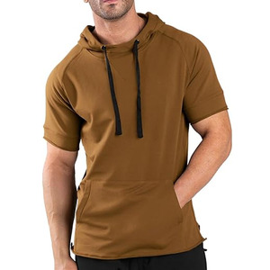 Sudadera con capucha y cremallera de cara completa con estampado de hombros abullonados en blanco de gran tamaño informal personalizada al por mayor para hombre - Product Image 1