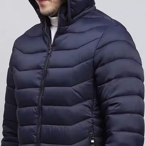 Zipper Closure <b>Packable</b> Lightweight Plus Size Men's Streetwear Canvas Casual Insulated Winter Outdoor Coat High Quality Puffer - Product Image 4