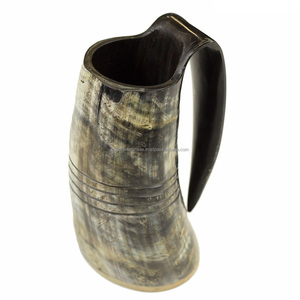 Taza de cuerno de vaca de diseño americano para beber cerveza, decoración interior, diseño único, taza para beber - Product Image 4