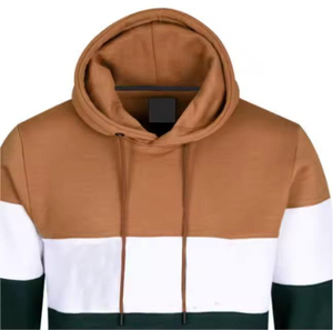 เสื้อฮู้ดแบบสวมหัวของผู้ชายผ้าฝ้าย100% ใส่สบายสีทึบ - Product Image 4